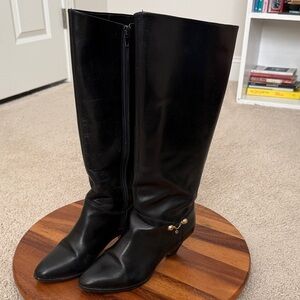 Etienne Aigner Black Heeled Boots